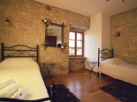 Bedroom in Dalmatian holiday villa in Milna on Brac island in Croatia