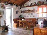 Traditionally decorated dining area in the house for rent on Brač Island