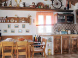 Authentic furnishing in the dining room and kitchen represents the real spirit and living ambience during past times in Dalmatia