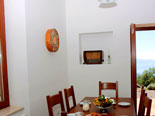 Dining room in villa 