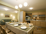 Dining area, kitchen and the living room in holiday rental villa with pool in Hvar - Dalmatia - Croatia