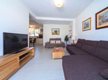 Living room in the quality holiday rental villa in Povlja on Brač Island in Dalmatia