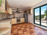 Kitchen in rental villa with pool in Sumartin on Brač Island in Dalmatia in Croatia