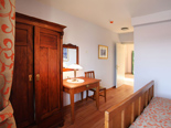 Bedroom in Dalmatian rental holiday villa in Sumartin on Brac island in Split region
