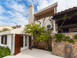Outside the villa