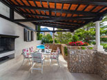 Outdoor terrace in villa in Baska voda in Croatia
