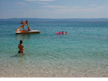 Nearby beach in Baska voda in Croatia