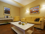 Living room in the holiday villa with pool in Hvar Dalmatia Croatia