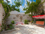 Leisure area in front of this Brač villa