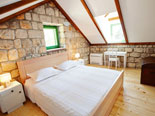 Bedroom in the holiday house for rent in Dubrovnik in Croatia