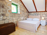 Bedroom in the holiday house for rent in Dubrovnik in Croatia