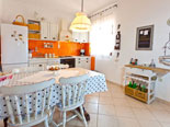 Kitchen on the first floor apartment in the holiday house in Sutivan on Brač Island