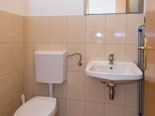 Toilet on the ground floor in dinig room and kitchen area in this Dubrovnik rental villa