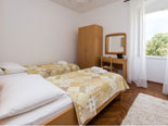 Twin bedroom on the first floor in this Dubrovnik villa