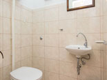 Toilet on the first floor in this Dubrovnik villa for rent