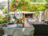 The courtyard of this old villa in Dubrovnik from the east 