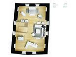 Luxury apartments in Korcula - 1 bedroom apartment, 103 m2, Attic