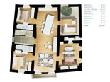 Luxury apartments in Korcula - 3 bedroom apartment, 120 m2, 2nd Floor 