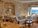 Living room form the dining room in luxury apartment in Split Dalmatia Croatia