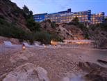 The view from the beach on the five stars Dubrovnik hotel Bellevue