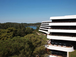 The view from the back of the luxury and design hotel Lone in Rovinj Istria Croatia