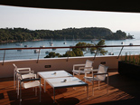 The view from the Presidential suite at the five stars and design hotel Lone in Rovinj Istria Croatia