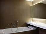 Bay suite bathroom at the five stars and design hotel Lone in Rovinj Istria Croatia