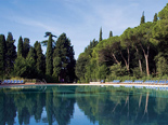 Outdoor pool at the five stars and design hotel Lone in Rovinj Istria Croatia