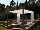 Gazzebo at relaxing area at the five stars and design hotel Lone in Rovinj Istria Croatia