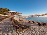 Beach at the five stars Kempinski Hotel Adriatic Istria Croatia