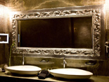Black Presidential suite bathroom at the five stars Kempinski Hotel Adriatic Istria Croatia