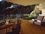 Royal suite terrace garden in luxury Hotel Villa Dubrovnik in Croatia