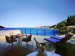 Royal suite terrace in luxury Hotel Villa Dubrovnik in Croatia