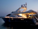 Azimut 80 by night - luxury motor yacht for charter Croatia in Sibenik and Dalmatia 