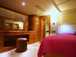 Luxury master bedrrom on the yacht for charter in Croatia