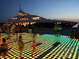 Luxury yacht for charter in Zadar by night