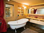 Luxury master cabin bathroom on the exclusive 50 m mega yacht for charter in Croatia based in Split