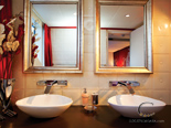 Luxury VIP cabin bathroom on the exclusive 50 m mega yacht for charter in Croatia based in Split