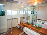 Double cabin bathroom on the luxury charter mega yacht in Croatia based in Split