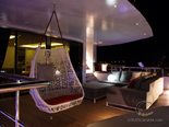 Deck on the luxury charter mega yacht in Croatia based in Split