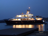 Navetta 30 Custom Line a luxury yacht charter in Croatia by night