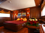 Master cabin on Navetta 30 Custom Line a luxury charter yacht in Croatia 