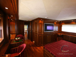 Master cabin on Navetta 30 Custom Line a luxury charter yacht in Croatia 