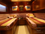Twin cabin on Navetta 30 Custom Line a luxury charter yacht in Croatia 