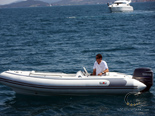 Tender boat on Navetta 30 Custom Line a luxury charter yacht in Croatia