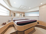 VIP cabin on Ferretti 620 a luxury yacht for charter in Dubrovnik and Croatia